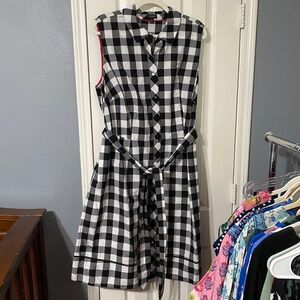 NWT Talbots Gingham Dress Size 18WP